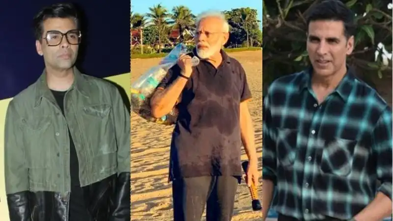 PM Narendra Modi Cleans The Mamallapuram Beach, Akshay Kumar, Karan Johar Hail Him For Being An Inspiration