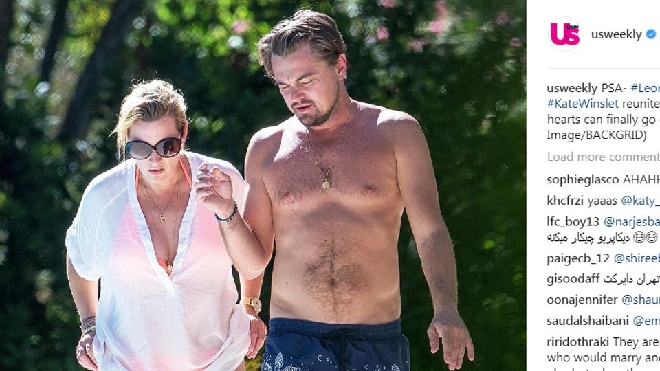 Titanic Co-Stars, Leonardo DiCaprio And Kate Winslet Have A Poolside Reunion!