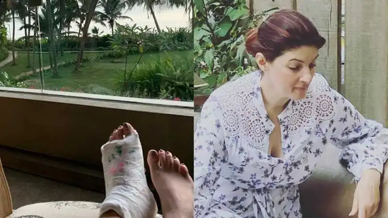 Twinkle Khanna Lets Her Kids Play Tic Tac On Her Foot Cast, Reveals Who Gave The Idea