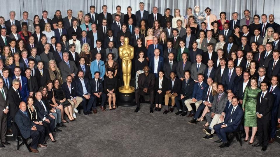 Can You Guess Which Oscar Nominee Sent Their Cardboard Cutout For The Group Photo?