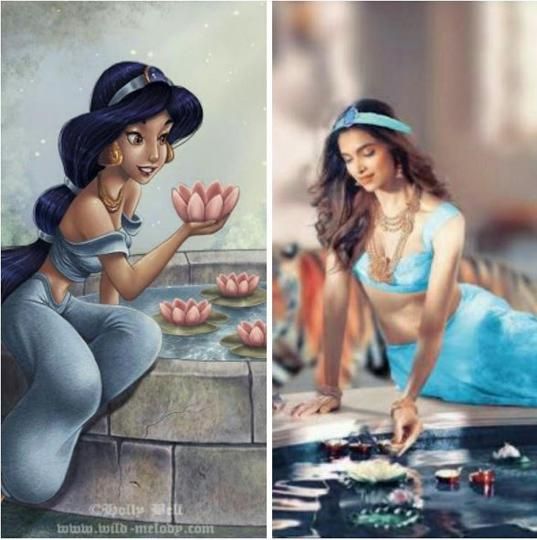 Deepika Padukone's Fans Re-Imagined Her As Disney Princesses And The Results Are Stunning!