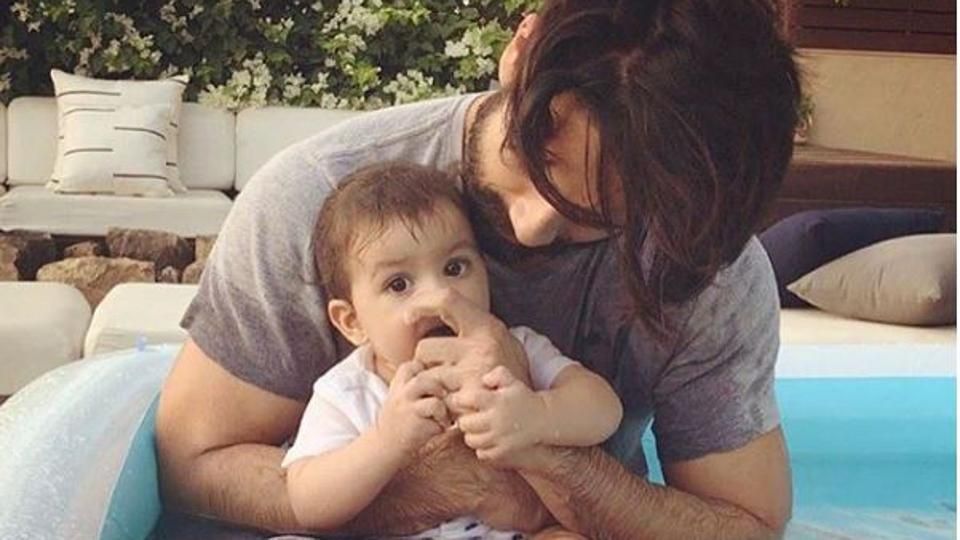 Daddy Shahid Kapoor goes for a little swim with daughter Misha in new photo