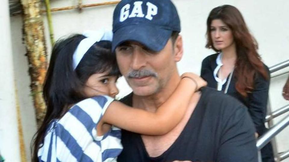 WATCH: Akshay Kumar Gets A Flying Kick From Daughter Nitara During Daddy's Day Out!