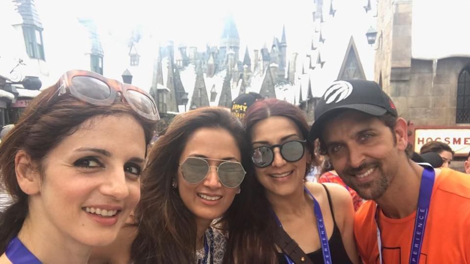 Hrithik Roshan And Ex-Wife, Sussanne Khan Are Holidaying Together In Orlando!