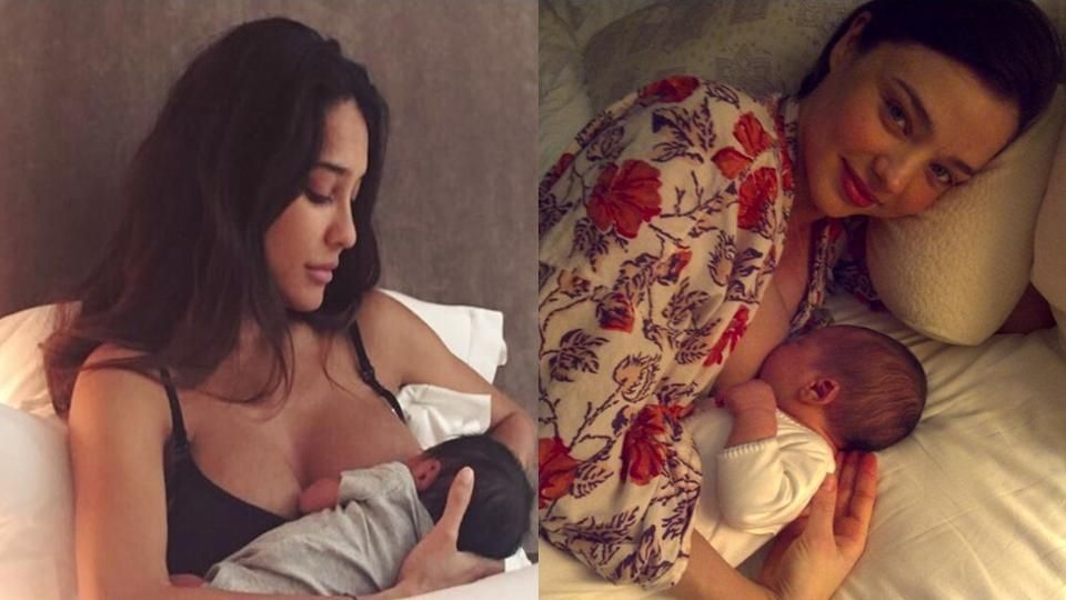 Like Lisa Haydon, these celeb moms are doing their bit to normalise breastfeeding