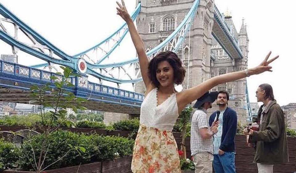 In Pictures: Taapsee Pannu Is Having A Blast In London While Shooting For Judwaa 2!