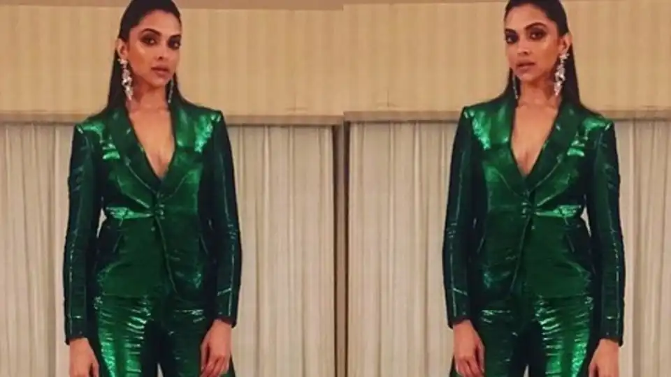 'Poison Ivy', 'Hideous': Twitter Trolls Deepika Padukone's Blingy Green Pant Suit!