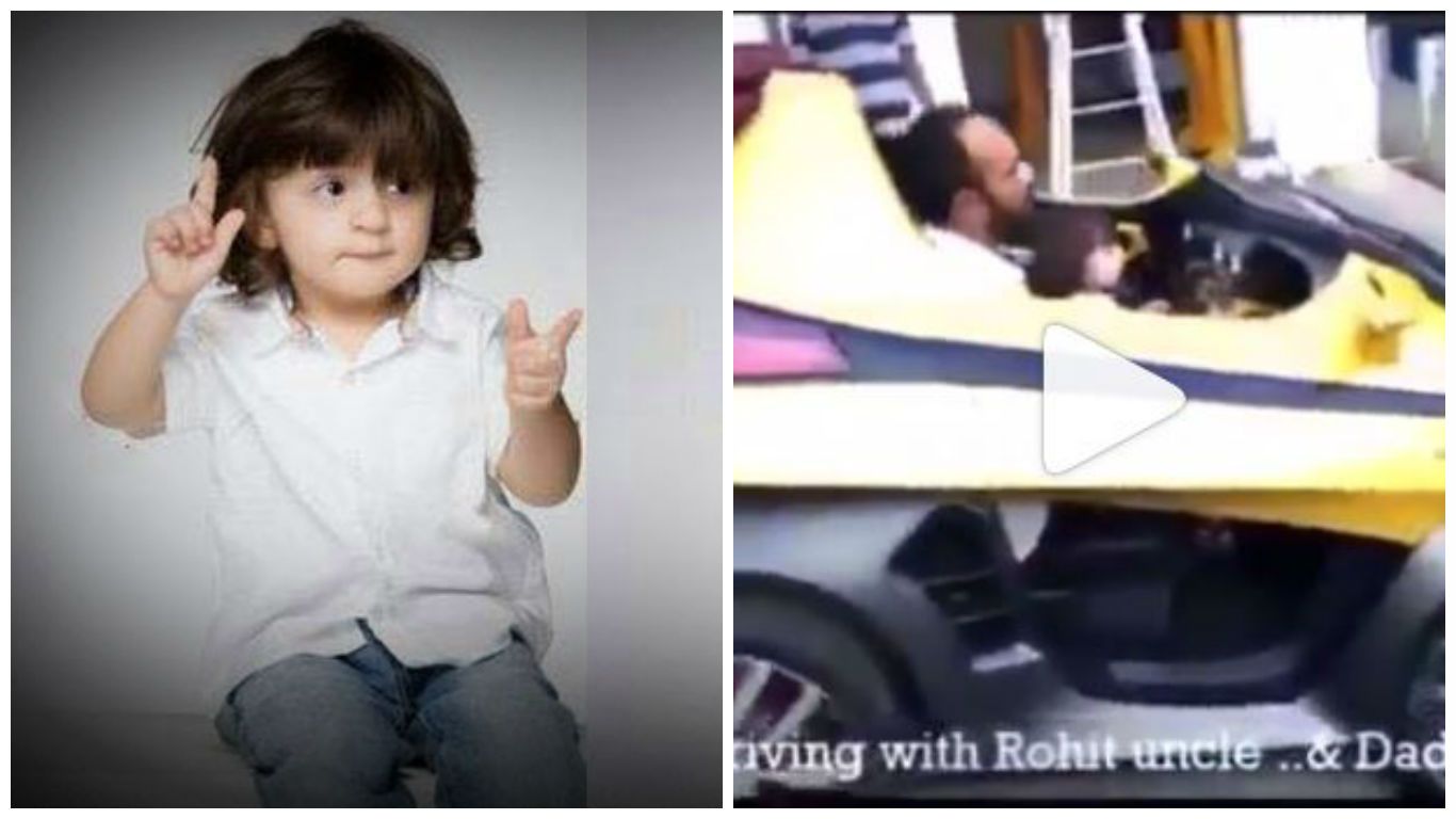 AbRam Driving A Car With Rohit Shetty Is The Cutest Thing You'll See Today!