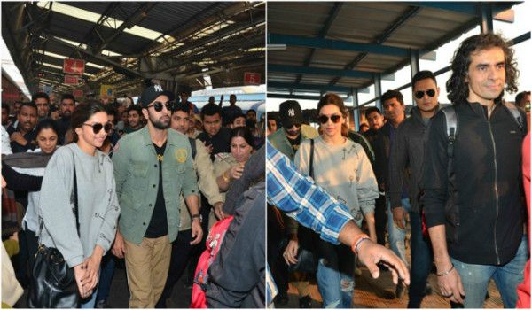 Ranbir And Deepika Arrive In Delhi After Train Mein Tamasha! 