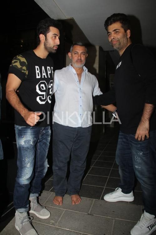 Karan, Ranbir And Ayan Meet The Ailing Aamir Khan