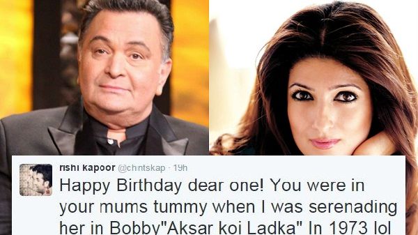 You Won't Believe How Rishi Kapoor Wished Happy Birthday To Twinkle Khanna!