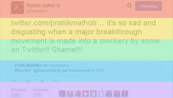 Karan Johar Was Trolled On Twitter Because Love Doesn't Win In India