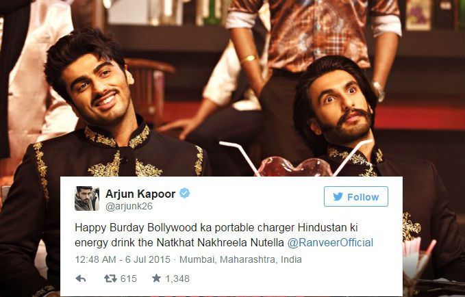 Arjun Kapoor's Birthday Wish to Ranveer Singh is All You Need to See