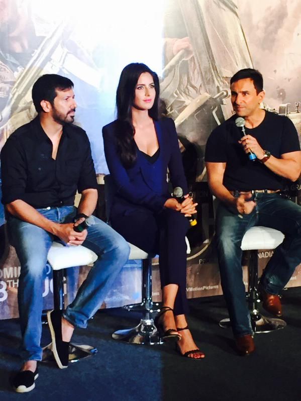 Saif, Katrina and Kabir Khan at Phantom's Trailer Launch