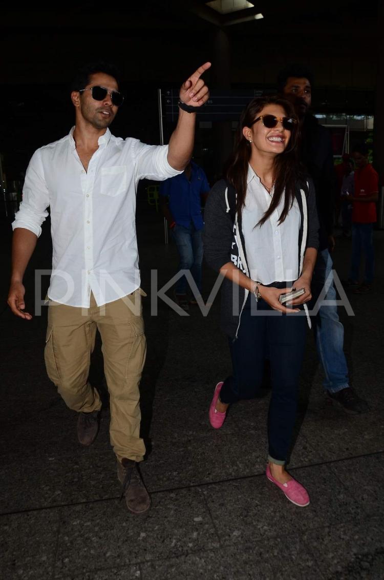 Spotted: Varun Dhawan And Jacqueline Fernandez Returned From Morocco! 