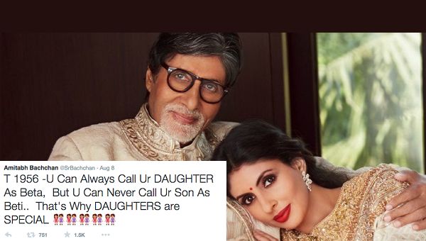 Amitabh Bachchan Celebrates Daughter's Week! 