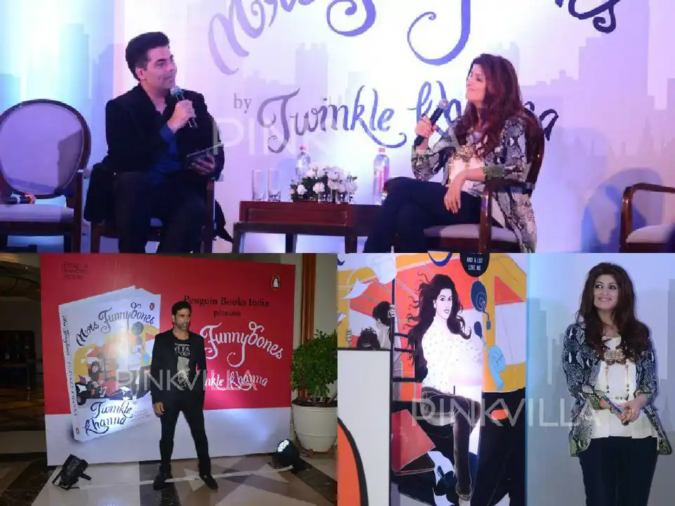 Twinkle Khanna And Akshay Kumar At The Launch Of Her Book Mrs. Funnybones