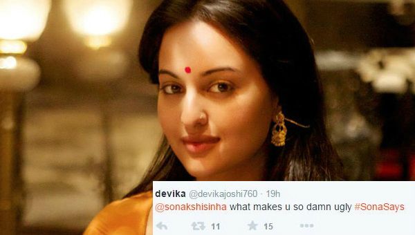 A Girl Asked Sonakshi Why Is She Ugly, Her Response Will Leave You In Splits!