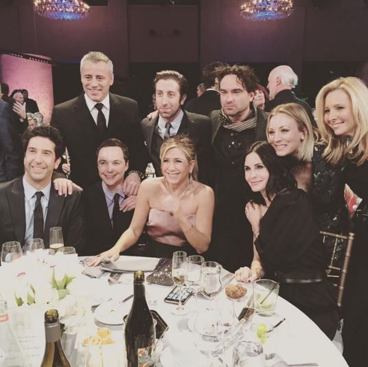When The Cast Of F.R.I.E.N.D.S Met The Cast Of The Big Bang Theory