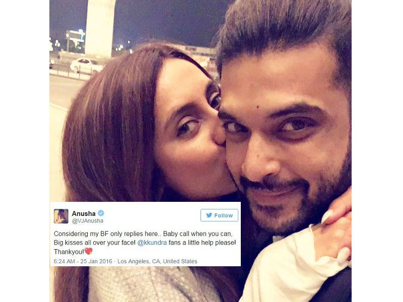 Proof: VJ Anusha And Karan Kundra Are Too Much In Love!