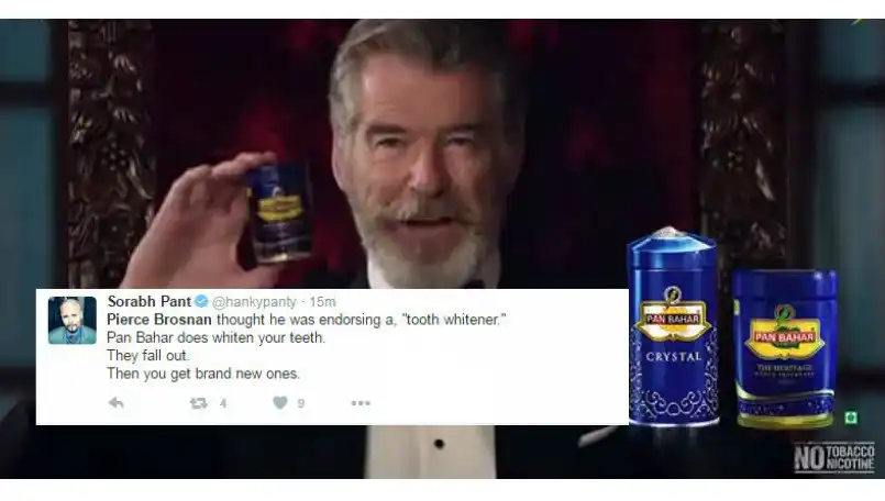 Pierce Brosnan Thought Pan Bahar Was A 'Tooth Whitener' And Twitteratti Loses It!