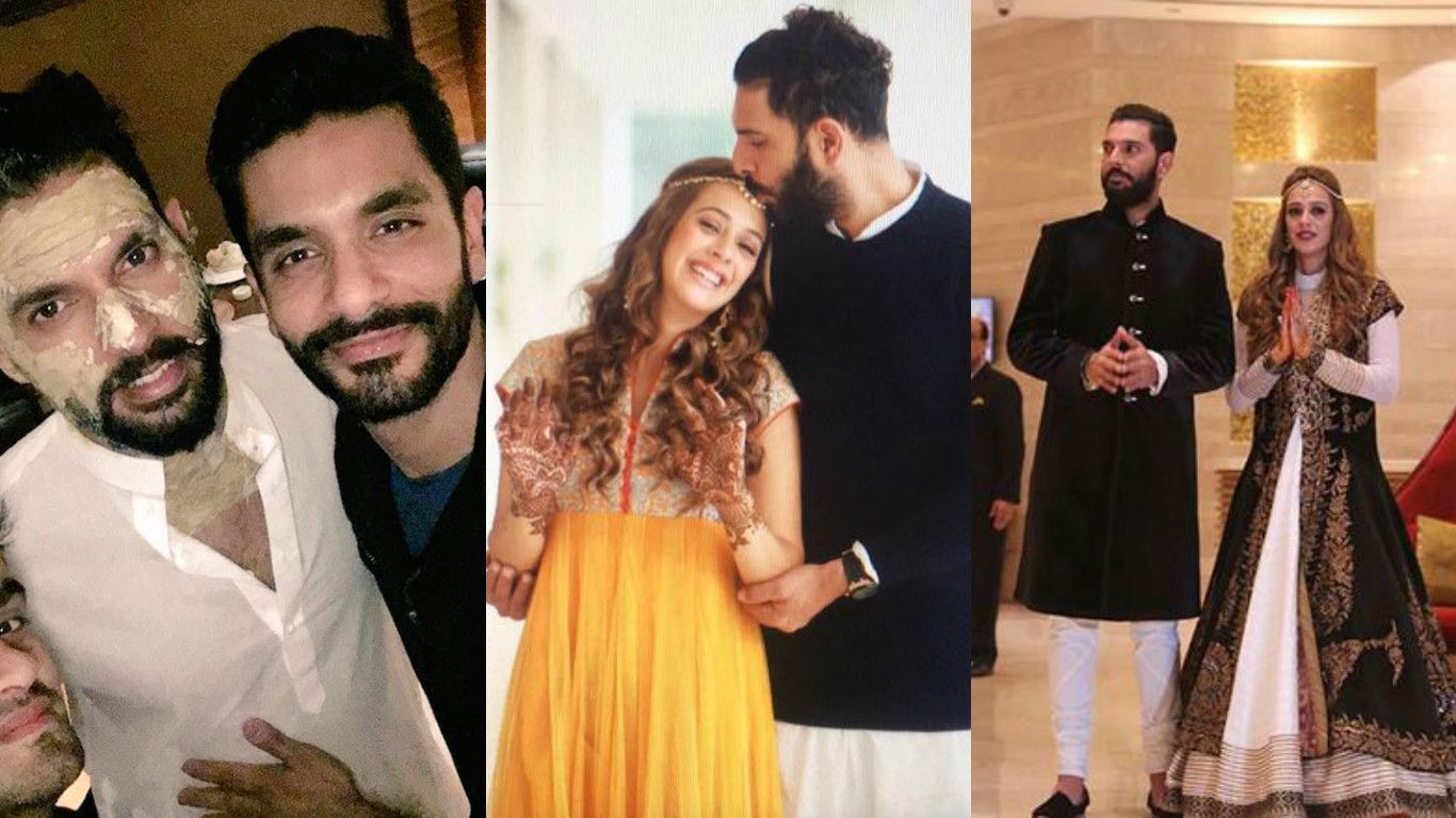 Check Out These Beautiful Pics From Yuvraj-Hazel's Mehendi And Sangeet Ceremony!