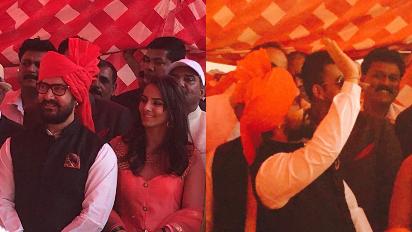 Exclusive Pictures: Aamir Khan Attends Wrestler Geeta Phogat's Wedding, Greets Guests Personally