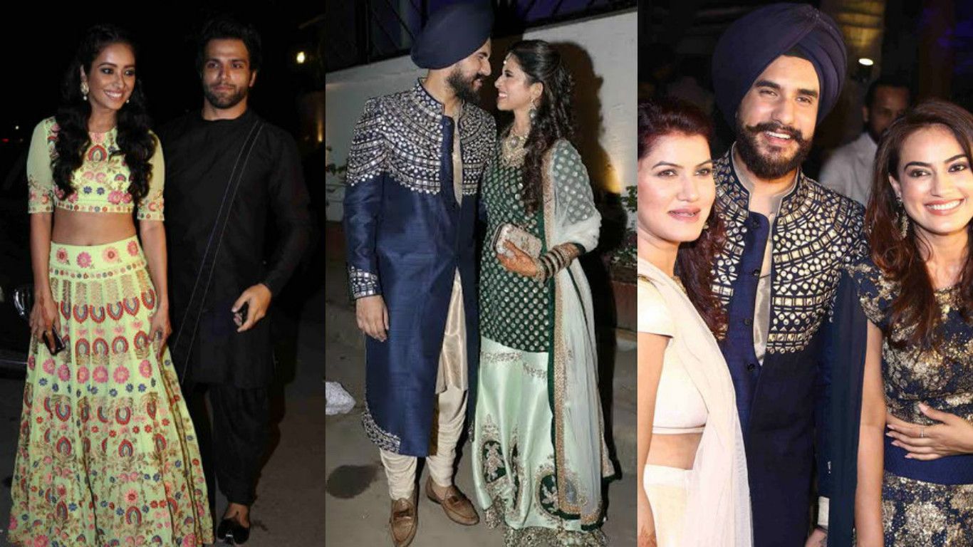 In Pictures: TV Stars Add Glamour To Suyyash And Kishwer Merchantt's Sangeet Party!