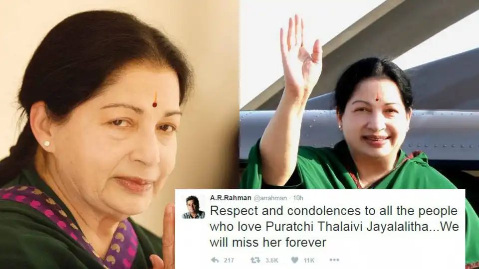 Film Fraternity Mourns The Loss Of Tamil Nadu Chief Minister Jayalalithaa!