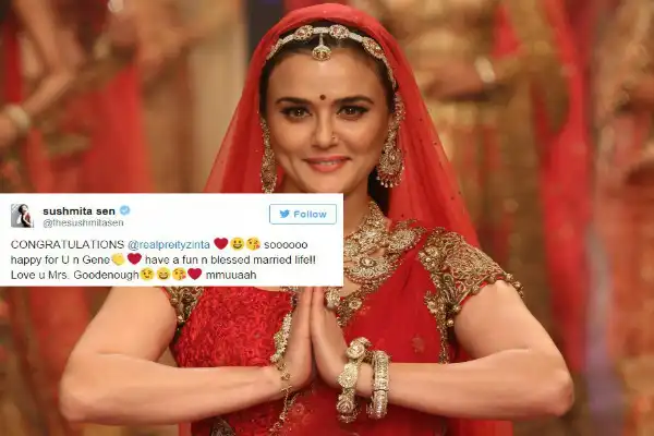 Bollywood Celebrities Congratulate Preity Zinta On Her Marriage! 