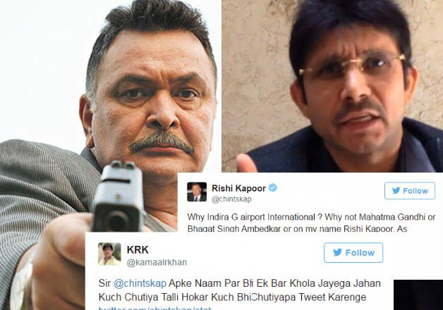 OMG: Rishi Kapoor and KRK's Ugly Twitter Battle Over Gandhis