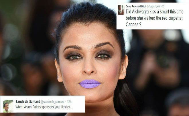 OMG: Epic Reactions On Aishwarya's Purple Lips!