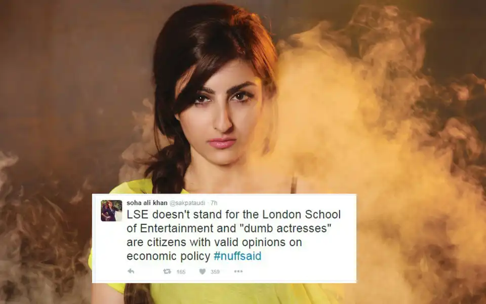 Soha Ali Khan Gives A Befitting Reply To Twitter Trollers!