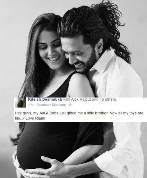 Riteish Deshmukh's Announcement Of Becoming A Father For The Second Time Will Melt Your Heart!
