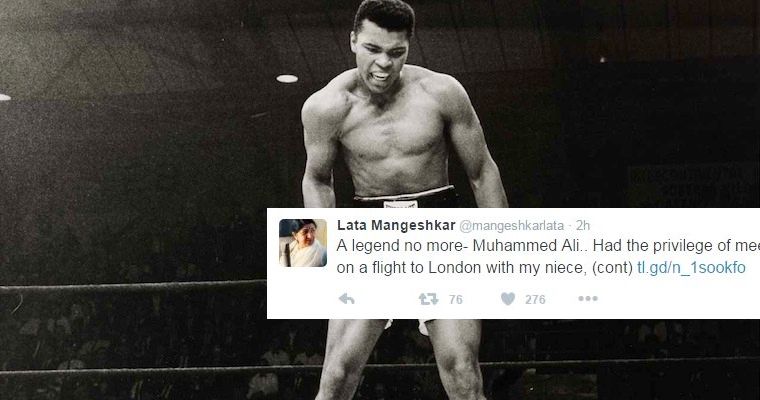 Bollywood Celebrities Pay Homage To The Boxing Legend Muhammad Ali On Twitter!
