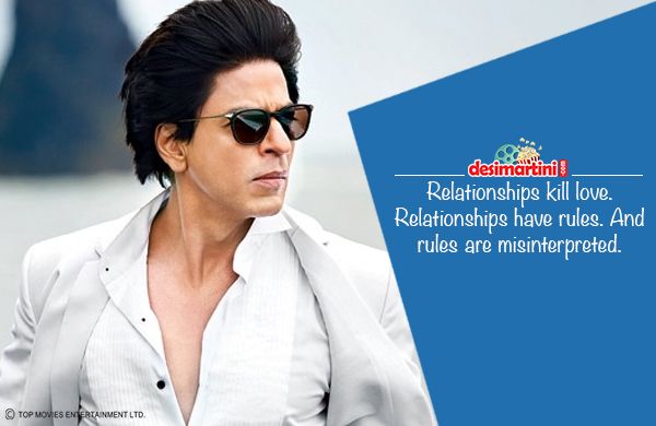 "Relationships Kills Love"- SRK's Gets Candid In His Latest Interview!