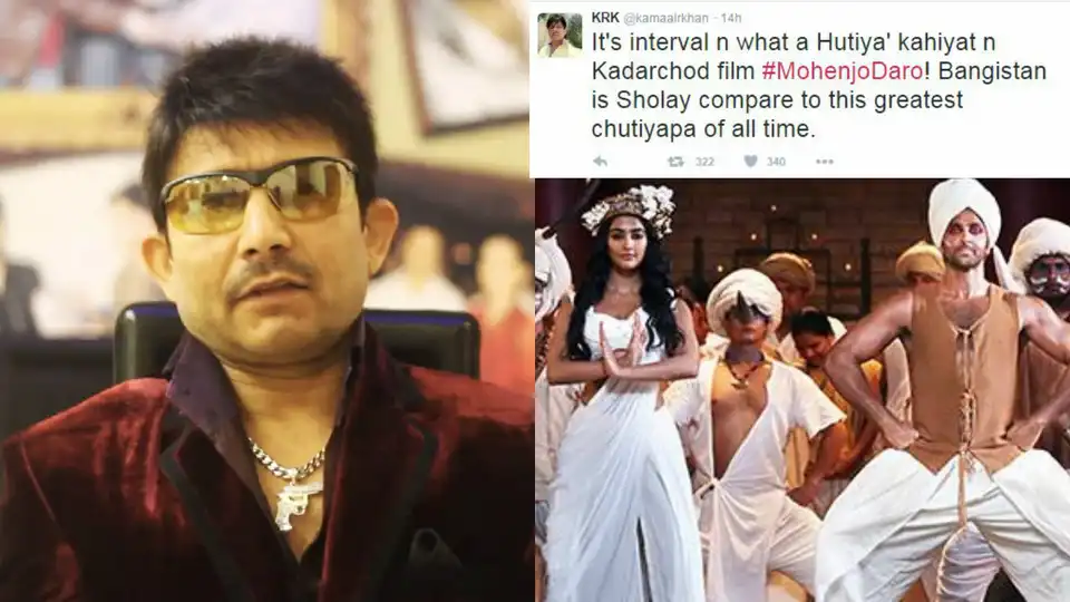KRK's Reaction To Mohenjo Daro Will Give You A Much Needed Laughter Dose!