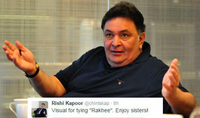 Rishi Kapoor Takes Tying 'Rakhee' To A Different Level Altogether!
