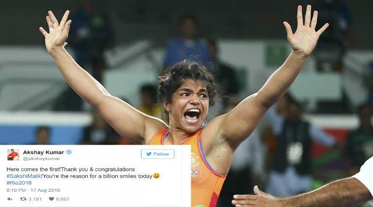 Here's How Bollywood Celebs Are Congratulating Olympic Medalist Sakshi Malik