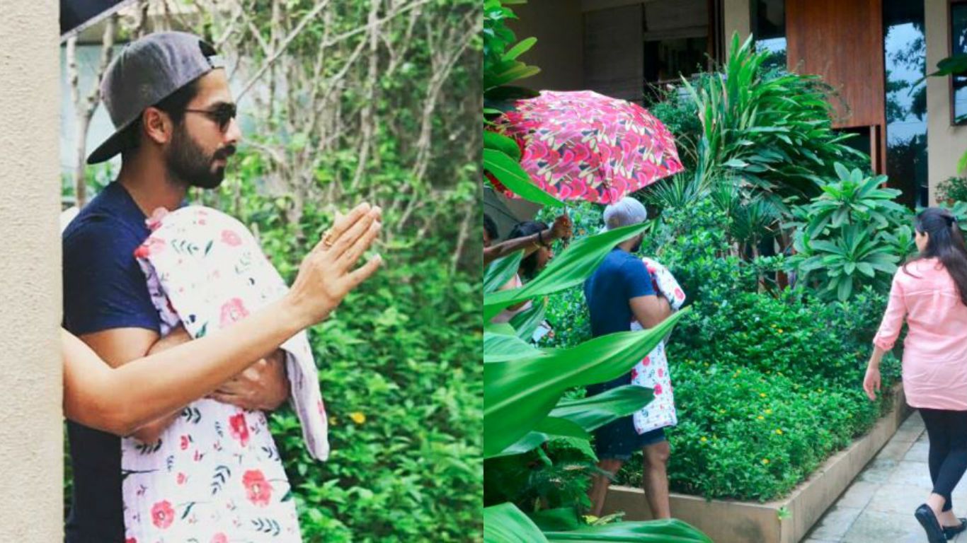 Breaking: First Pictures Of Shahid Kapoor With His Baby Daughter Are Here!