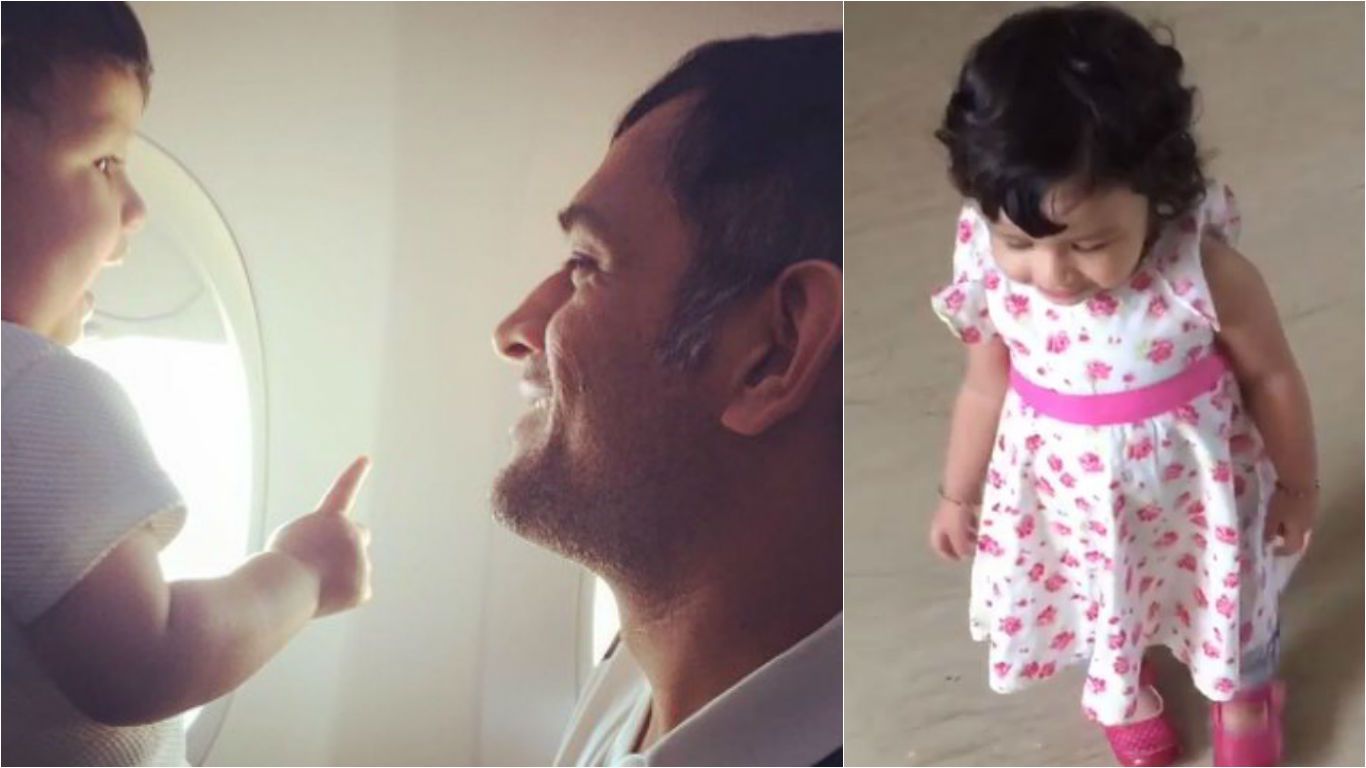 This Adorable Video Of M.S. Dhoni's Little Girl Ziva Doing March Past Is The Cutest thing On The Internet Today!