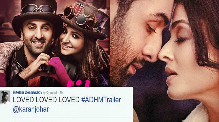 Here's How Bollywood Reacted To Karan Johar's Ae Dil Hai Mushkil Trailer 