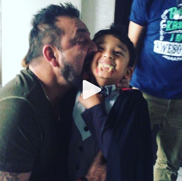WATCH: Sanjay Dutt Doing A Dracula On His Son Will Melt Your Heart!