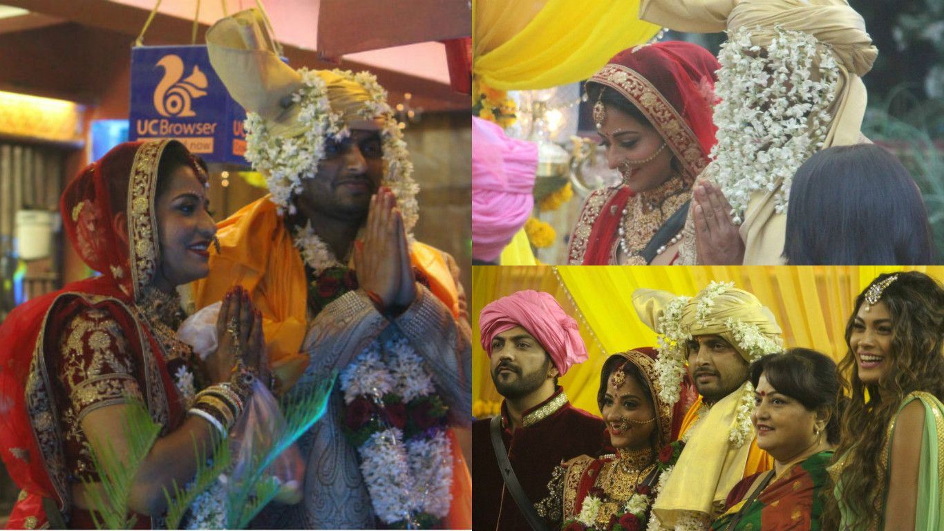 In Pictures: Monalisa and Vikrant's Marriage Inside Bigg Boss House!