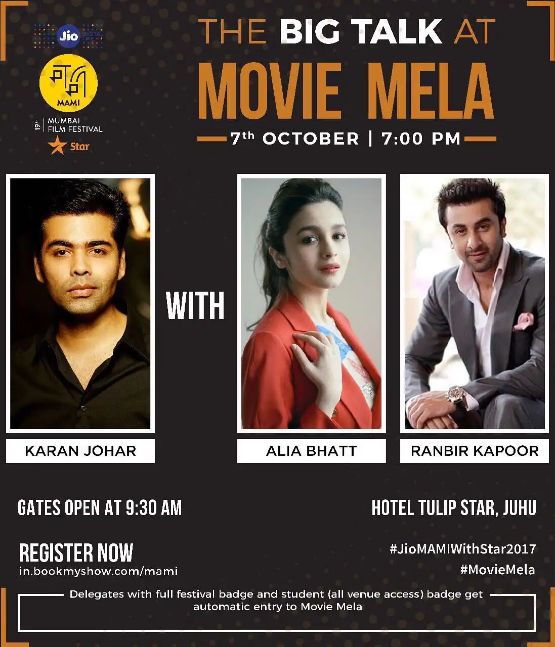 MAMI Movie Mela To Bring Karan Johar, Ranbir - Alia, Vishal Shekhar & The Team Of Golmaal Again Under One Roof 