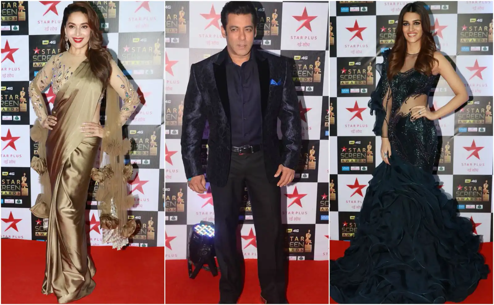 In Pictures: Salman Khan, Varun Dhawan, Madhuri Dixit Grace Star Screen Awards 2018!