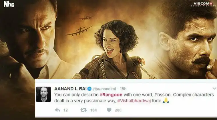 Rangoon Review: Here's How Celebs Have Reacted After Watching The Movie!