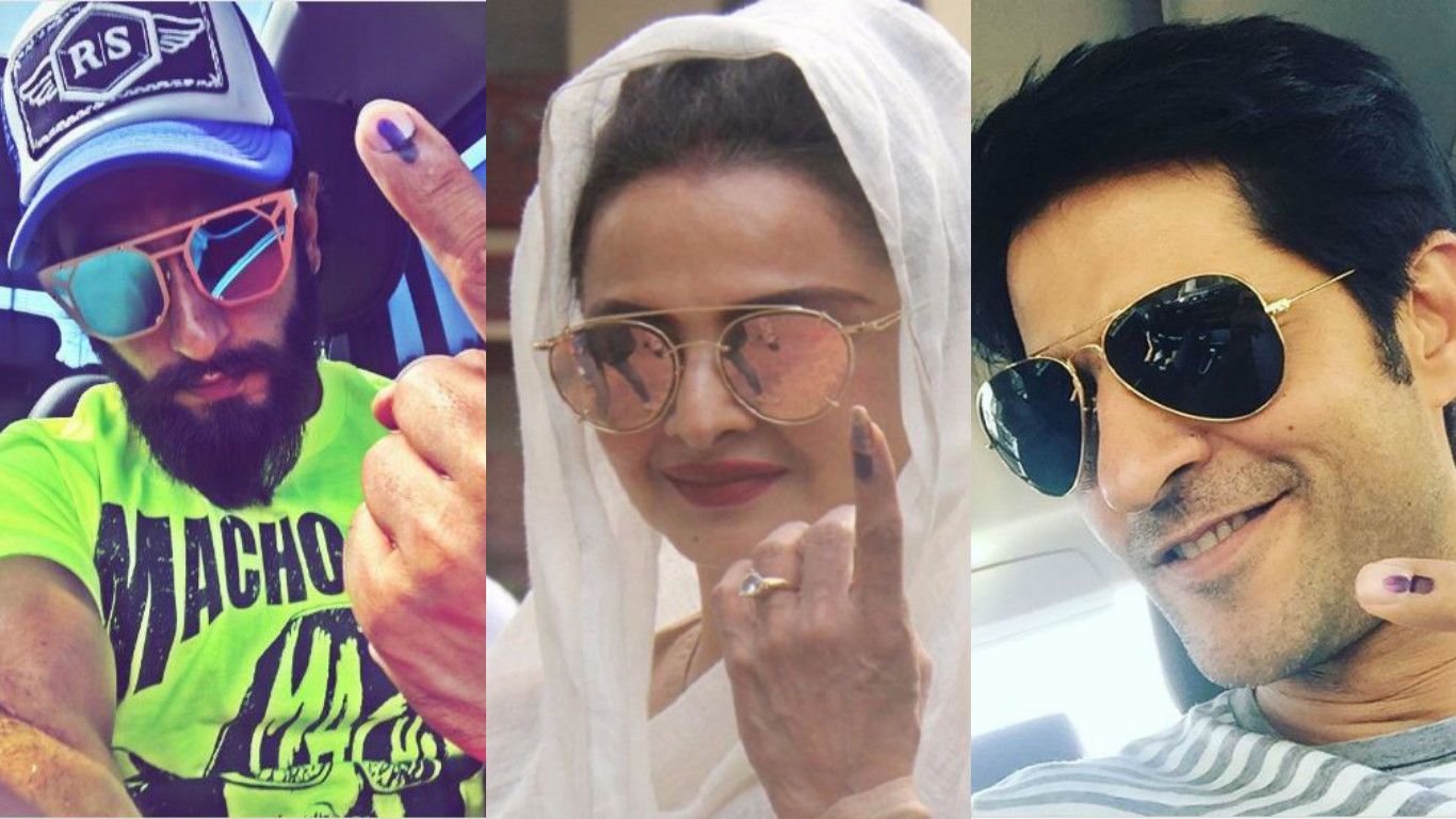 In Pictures: Bollywood And TV Celebs Post Pics Of Inked Finger After BMC Voting!