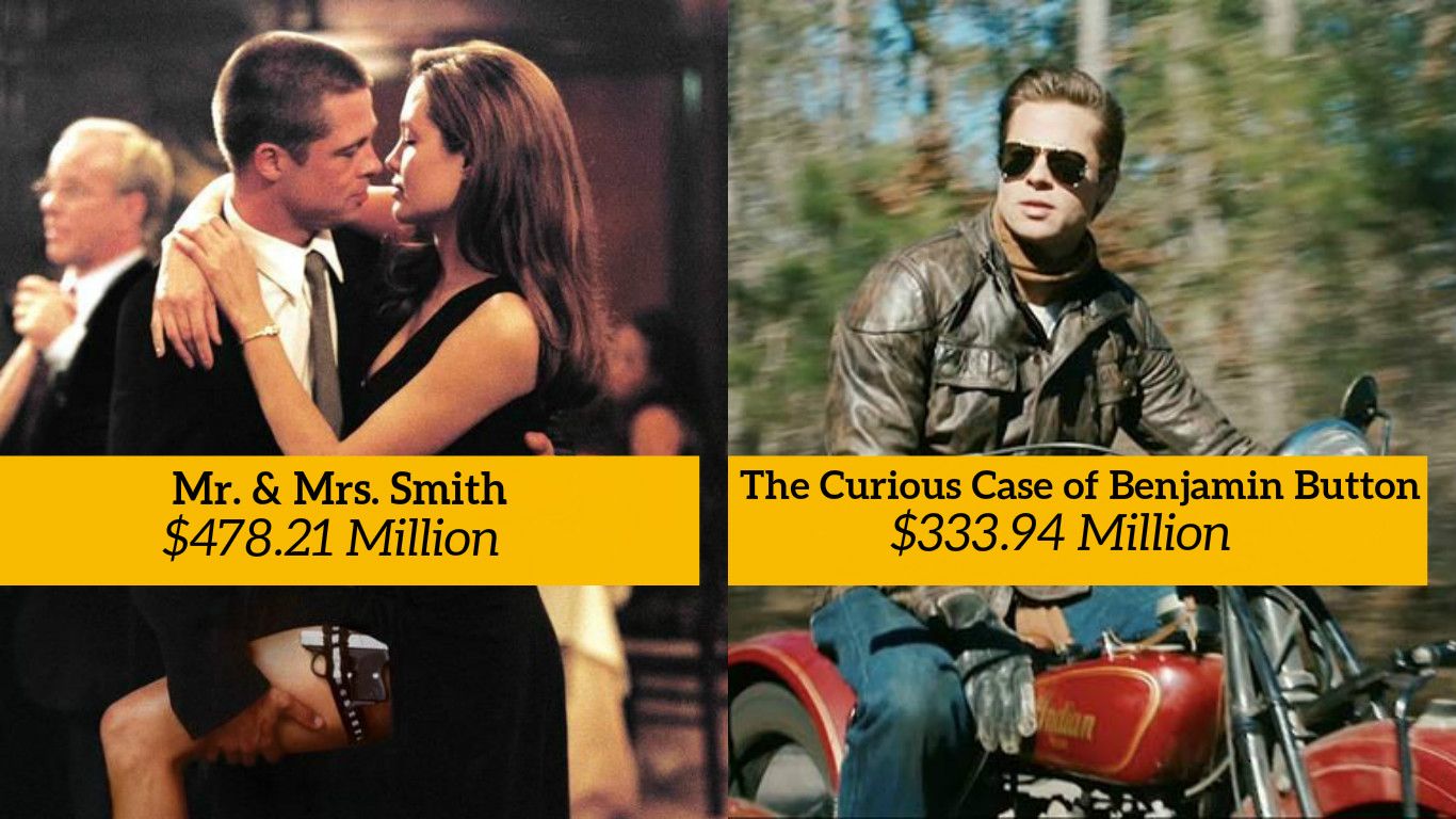 10 Highest Grossing Movies Of Brad Pitt!