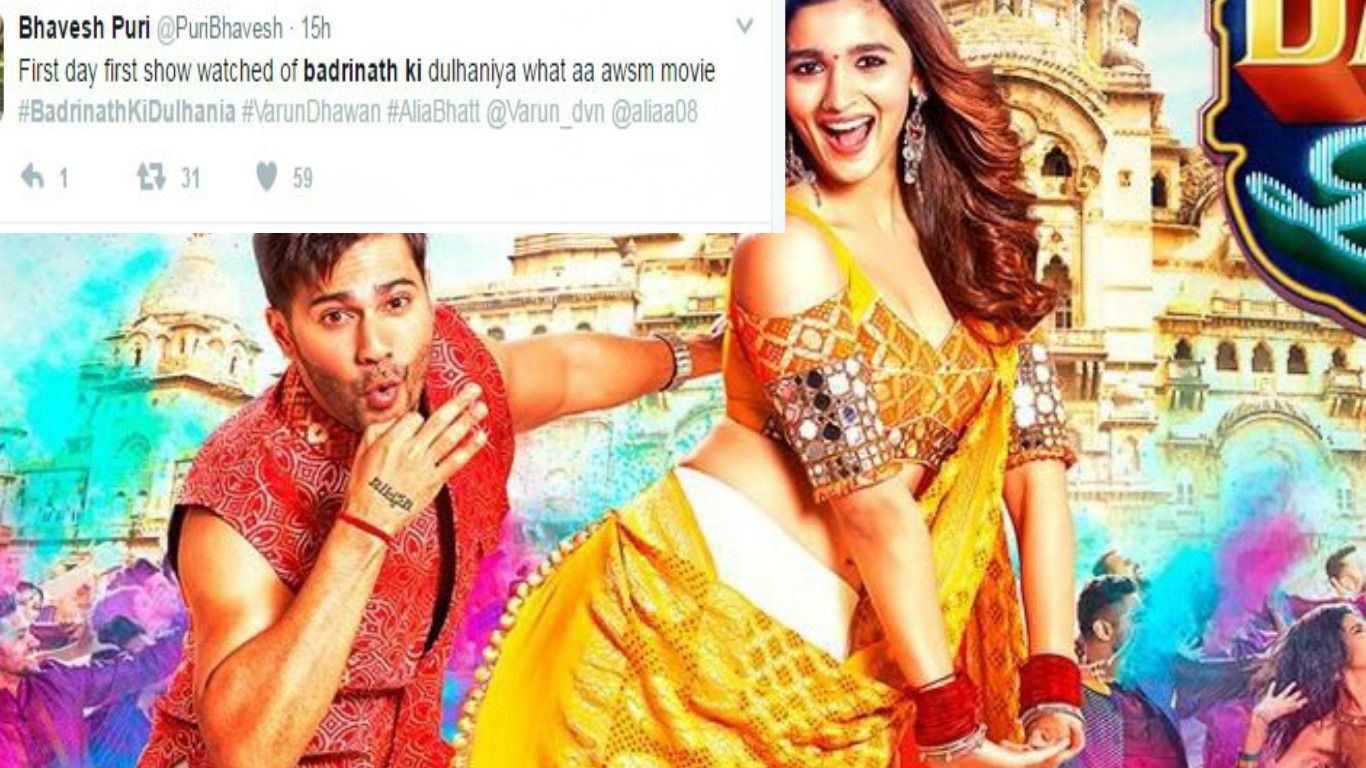 Here's How Twitterati Reacted To Alia Bhatt-Varun Dhawan Starrer Badrinath Ki Dukhania